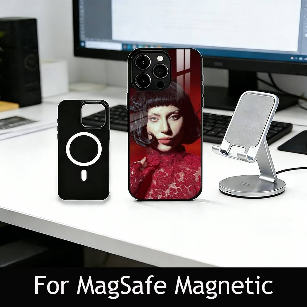 G-Gaga L-L Phone Case For iPhone17,16,15,14,13,12,11 Plus,Pro Magnetic with Magsafe Wireless Charging