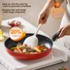 Joyoung Non-Stick Frying Pan, Home Use, Oil-Gathering Steak Pan, Fire Red Temperature Control, Breakfast Pan, Universal Stove, 26cm