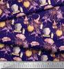 Soimoi Japan Crepe sateng stoff flaggermus, heks lue & trylledrikk Halloween dekor stoff trykt meter 42 tommer