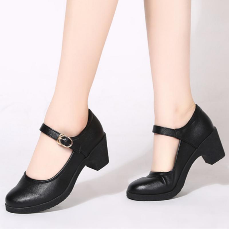 Mid-heel Soft-soled Dance Shoes for Women, Middle-aged and Elderly Mothers, Soft, Comfortable, Wear-resistant and Versatile High Heels
