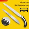 Garden Pruning Hand Saw with Replaceable Damascus Blade and Triple-Ground Teeth for Woodworking and Fruit Trees