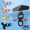 3PCS 360° Rotatable Phone Tether Tabs Mini Portable Stainless Steel Patch Gasket Cellphone Lanyard Safety Connecter Piece