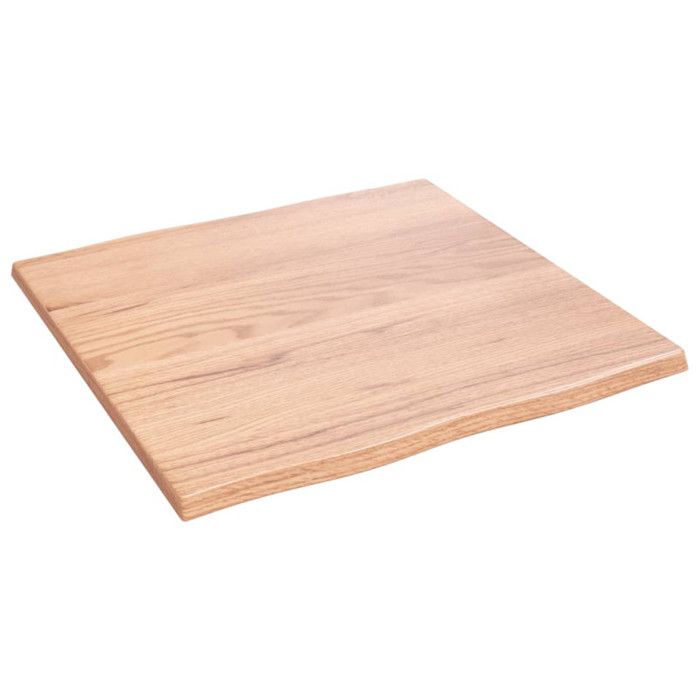 VidaXL Dessus de table bois chêne massif traité bordure assortie 363935