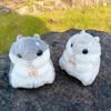 Lovely Hamster Cartoon Plush Toy for Kids Keychain Hamster Cartoon Furry Soft Charm Stuffed Hamster Toy