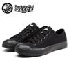 Unisex Black Canvas Sneakers: Versatile, Smiley Design, Casual Flats for Men & Women