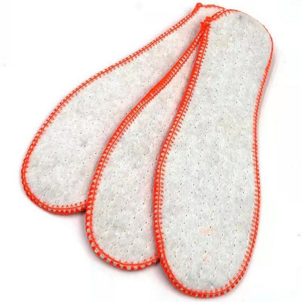 5 Pairs, Cotton Insoles, Warm, Cold Proof, Sweat Absorbing, Thick Insoles, Sports Insoles, Felt Insoles
