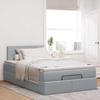 Maison Exclusive - Lit ottoman avec matelas gris clair 120x200 cm tissu