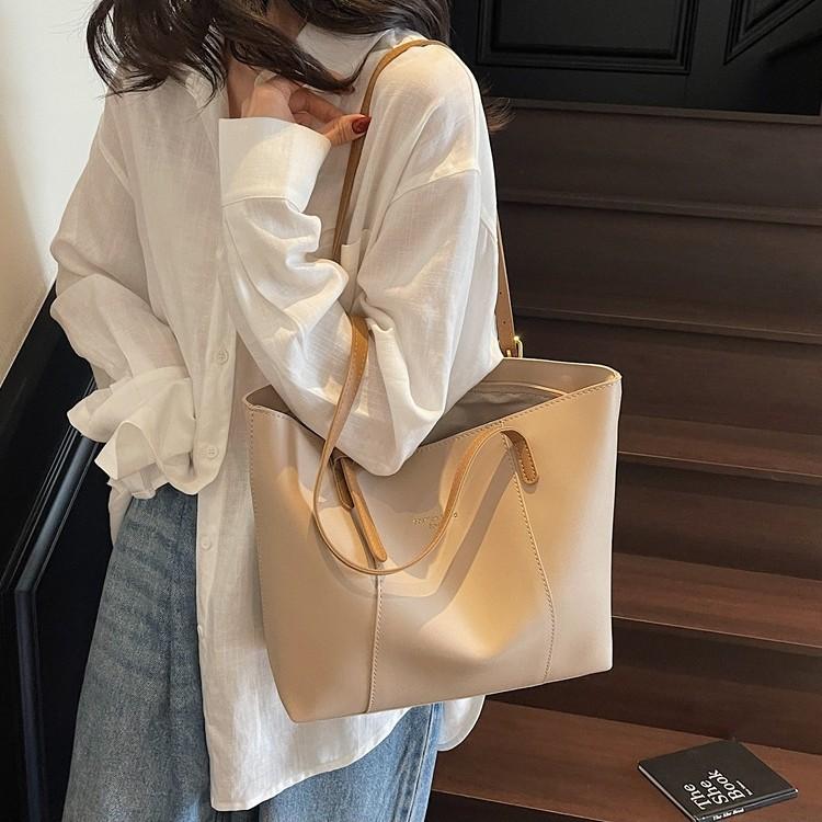 High-end fashion versatile bag women's new trendy large-capacity shoulder tote bag textured messenger bag
