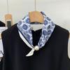 Schickes Faulenzer-Schal Leichtes Polyester Perlen-Dekoration Schal Perlen-Schwanz Bedrucktes Design Magnetischer Verschluss Schal Frühling Sommer