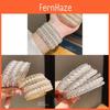 Pearl Multilayer Open Cuff Bracelet With Rhinestone Embellishments For Elegant Women