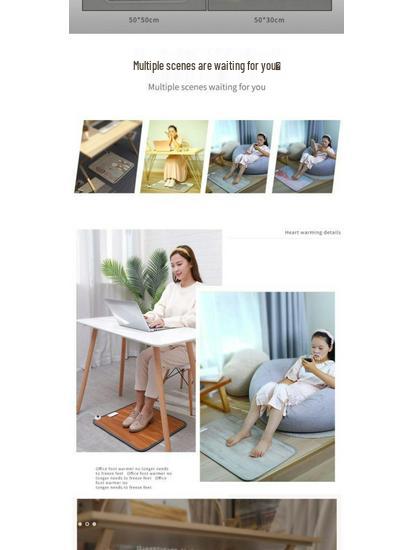 Electric Heated Foot Warmer Mat for Office - Winter Warmth Solution