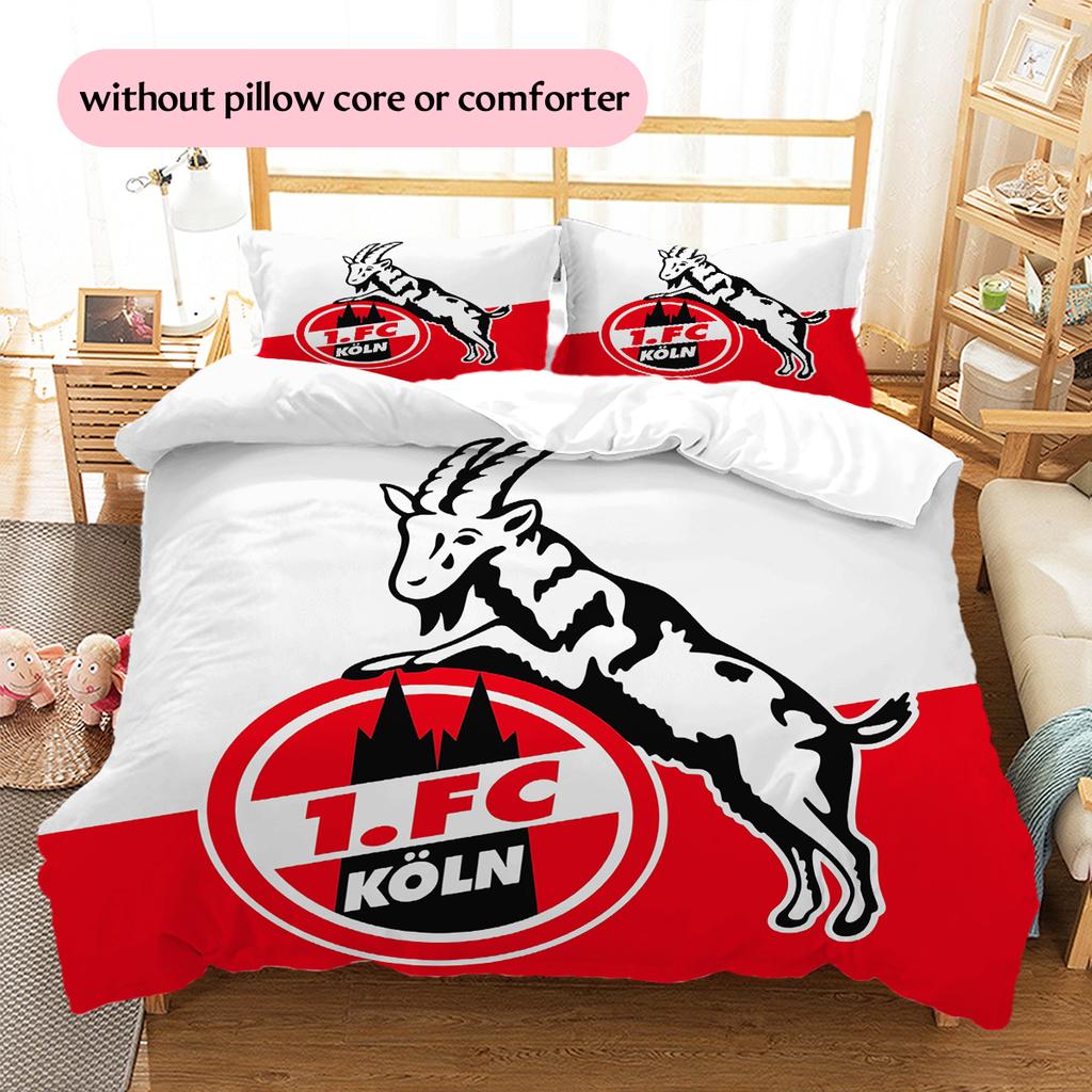 Köln Patroon Beddengoed Huisdecoratie Verjaardagscadeau (1 dekbedovertrek + 2 kussenslopen, zonder binnenkussen)