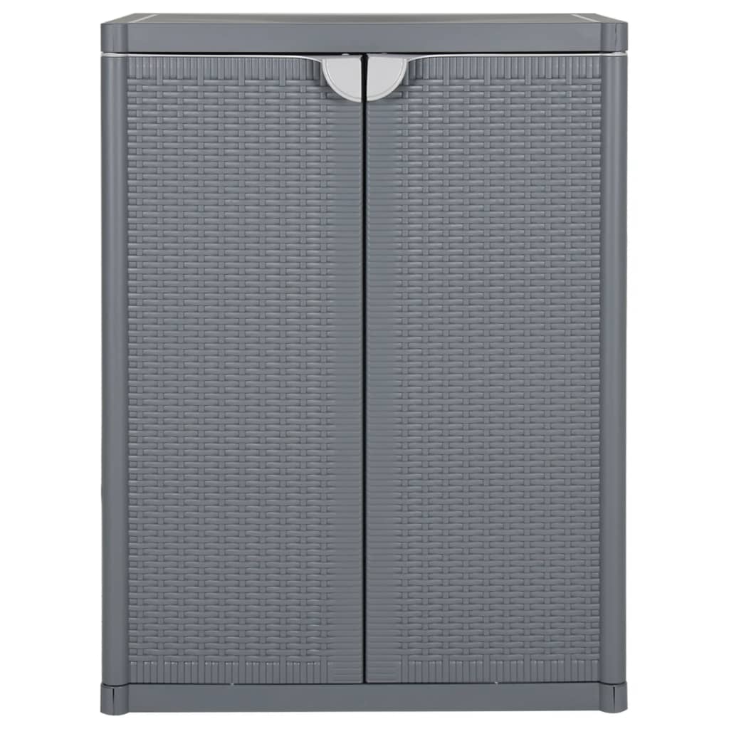 Vidaxl Gartenschrank, Grau, 65X45X88 Cm, Rattan Pp