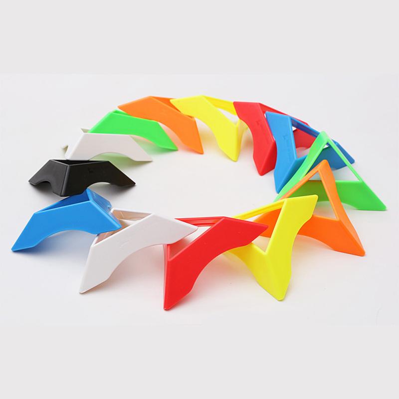 Magic  Cube  Base  Display  Stand Triangle Multicolour Cube Holder Frame Accessories Puzzle Cube