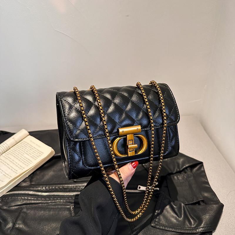 High-quality Women s Bag Spring Summer Fashion 2024 New Versatile Street Style Shoulder Bag чёрный