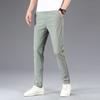 Pants Men's Spring and Autumn New Business Casual Pants Men's Sunscreen Quick-Drying Straight Elastic Green Slim Boys' Pants
