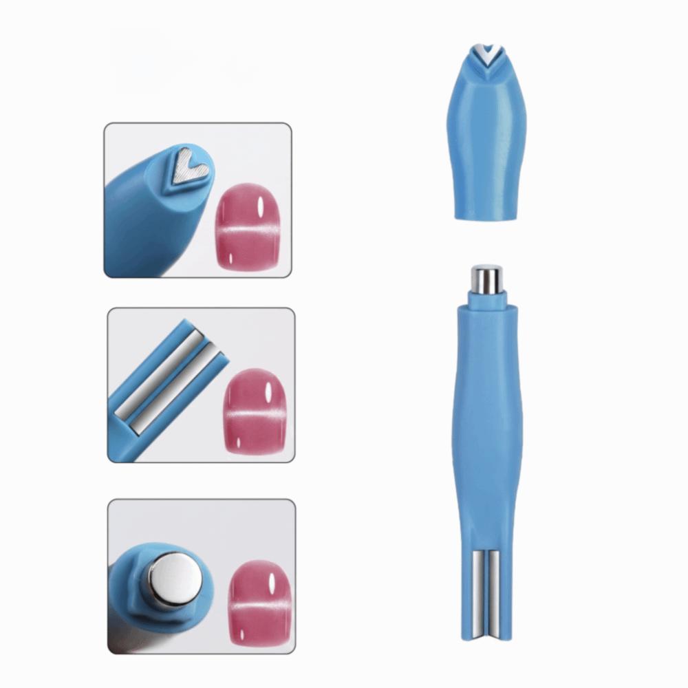Heart & Round Shapes Heart Shape Nail Magnet 3-In-1 Nail Magnet Gel Polish Effect