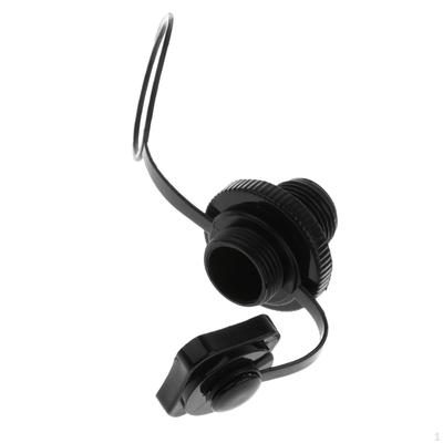22mm Screw Air Valve for Inflatable Kayak Fishing Raft Airbed Dinghy , Black