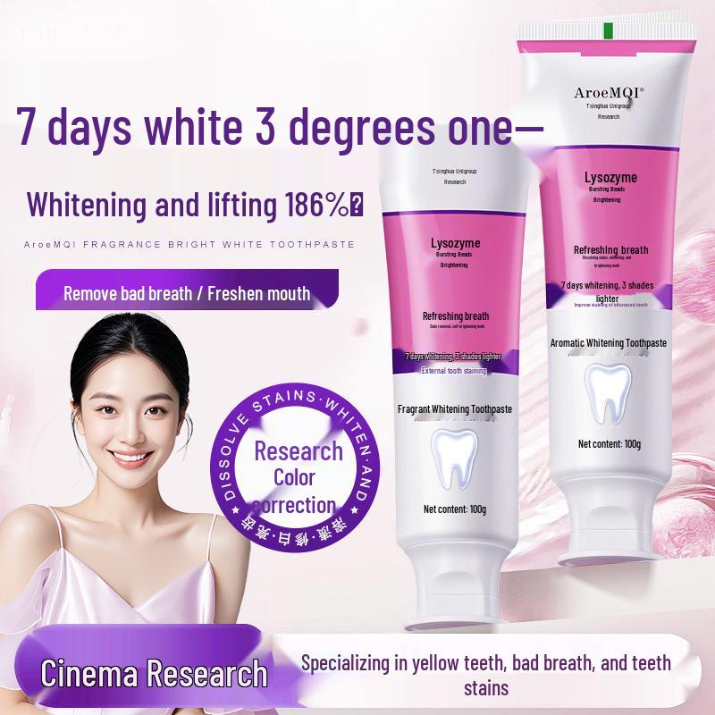 

Lysozyme Purple Light Whitening Breath Refresher - 100g Stain Removal Formula