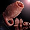 Enlarged and Thicken Cock Sleeve Lock Sperm Penis Ring Adult Men Sex Toy Soft Silicone Dick Sleeve Enlargement Male 18+ Sexy Toy