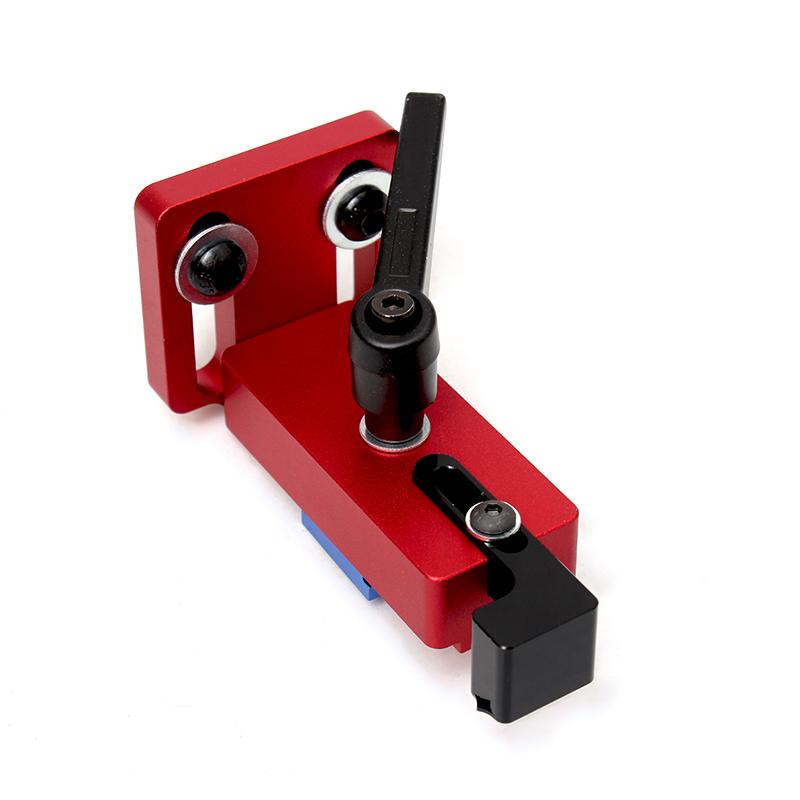Woodworking T-track Stop T-Slot Limiter Aluminium Miter Track Fence Flip Stop Chute Locator Carpenter DIY Workbench Tools