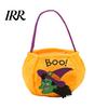 Large Capacity Candy Holder Halloween Trick or Treat Bucket, 9.8x5.9 Inch Pumpkin Witch Black Cat Plush Children's Tote Bag, Soft Basket with