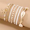 Bohemian Style Multilayer Glass Shell Jewelry Set For Women Gift