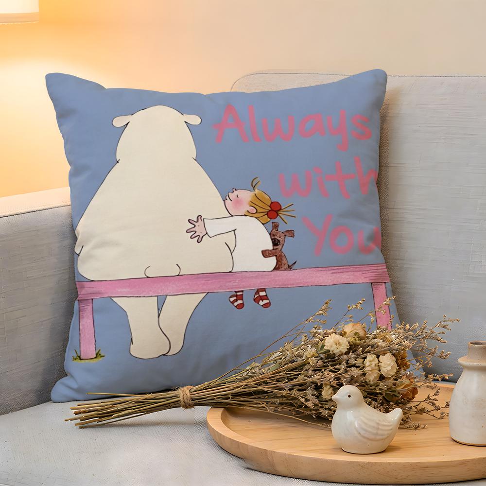 Cushion Cover  Linen  SkinFriendly Soft Decorative Case for Sofa Home Decor Cute CCoco and Wondrous Gang Pillow cover