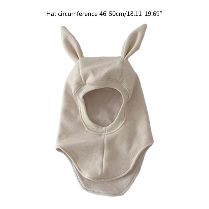 Autumn Winter Baby Hooded Hat Girls Boys Head Protections Beanies Cap Integrated Ear Protections Hat Warm Bonnet Cap