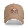Baseball Caps Kawaii Red Panda Eating RaUnisex Noodles Fans Support Customized Unisex Women Casual Summer Hats