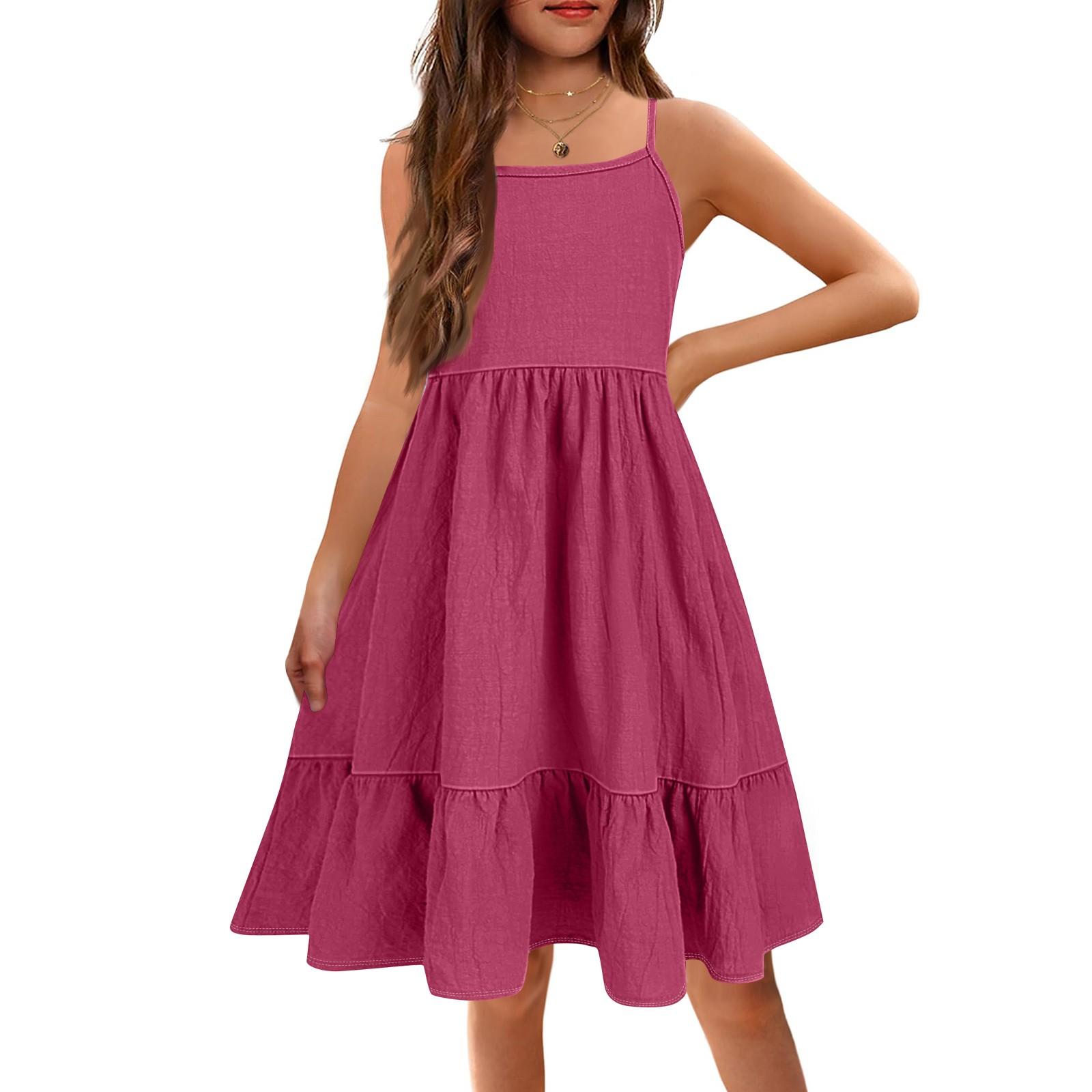 

The Summer Children Condole Sleeveless Cute Princess Leisure Dresses Of The Girls 110