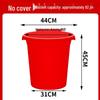Durable Round Plastic Bucket with Lid for Household Water Storage, Large & Extra-Large Capacity