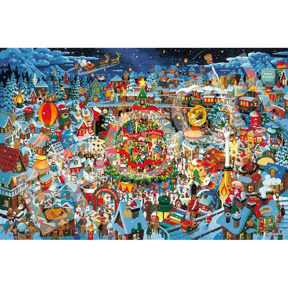 Find Masayoshi Akiyama 1000 Piece Jigsaw Puzzle Illustration/Art by Epoch! Miracle in Christmas T...