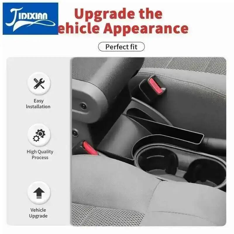 JIDIXIAN fit for Jeep Wrangler JK 2007 2008 2009 2010 Car Gear Shift Handbrake Storage Box Stowing Tidying Interior Accessories