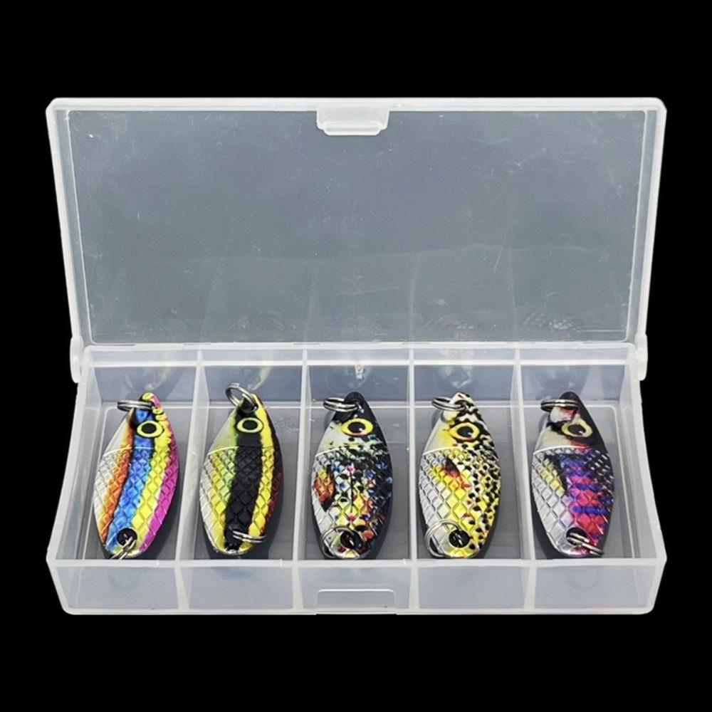 

Металева рибальська блешня з гачком, рибальська приманка, нова металева блешня-ложка, рибальство 2g-5pcs