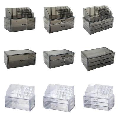 Acryl Make-up Zubehör Aufbewahrungsbox Platzsparend Schmuck-Organizer mit mehreren Fächern für einfachen Zugriff