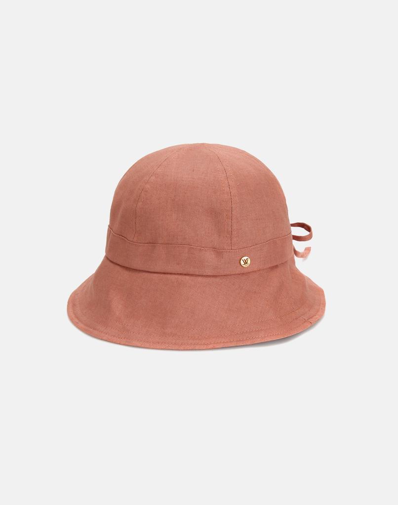 Hwaiteusaenjeu Linen Popular Round Bucket Hat Kediri (5 Colors)