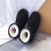 Fleece Thickened Snow Boots Short Boots 22 Autumn and Winter New Comfortable Warm Cotton Shoes Flat Bottom Short Boots
