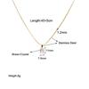Crystal Zirconia Square Diamond Necklace, Bracelet & Earrings Set in Women's Titanium Steel Clavicle Chain Jewelry