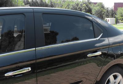 Glass Edging (stainless Steel) 6 Pcs, OmsaLine (with Window) for Citroen C-Elysee