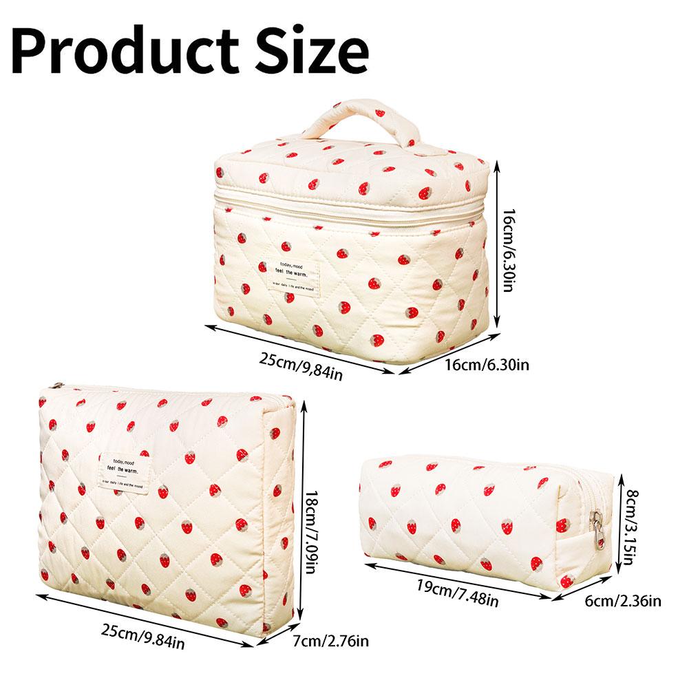 4/3 шт. Модная сумка-тоут для женщин, косметичка, портативная, милая, женская косметичка, стеганая хлопковая сумка на молнии.