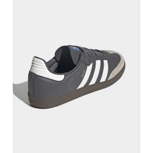 adidas Samba OG Gris Core Blanc Gomme Baskets Unisexe Gris-Cinq JR0913