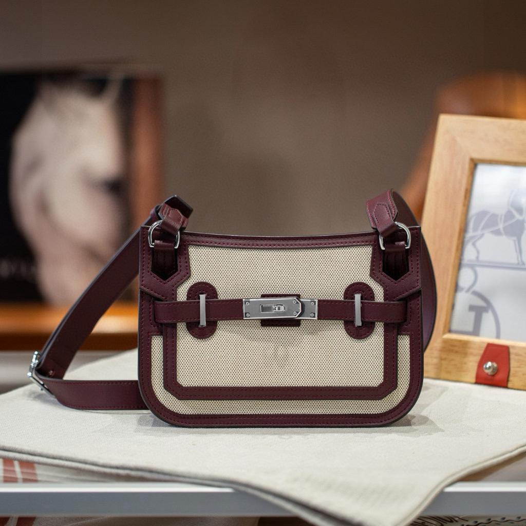 Mini Geling Race Horse Pattern Bag Will Launch Swift Cowhide High-end Sensory Single Leather Tote Bag For Women