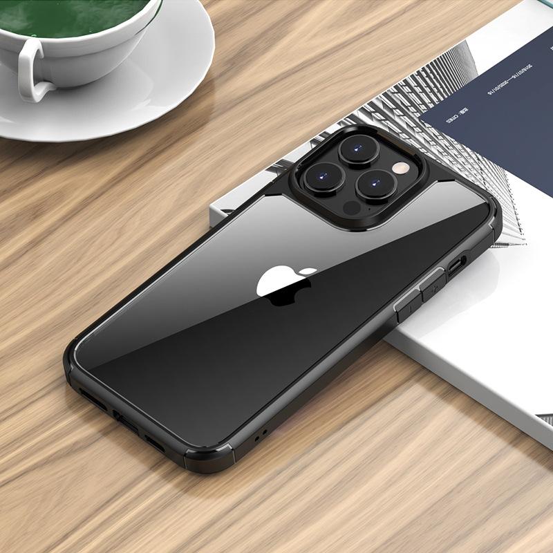 

Suitable for Apple 14 Phone Case Airbag Anti-drop IPhone14pro Protective Case Transparent 14 Pro Max Apple 14plus чёрный