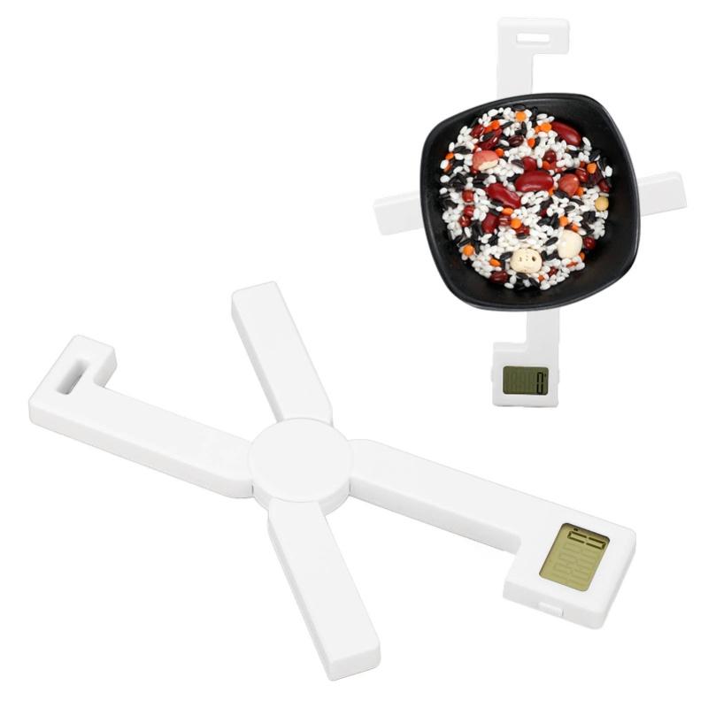 Folding Digital Kitchen Scale X Type Compact Portable LCD Screen 5 Units For Food