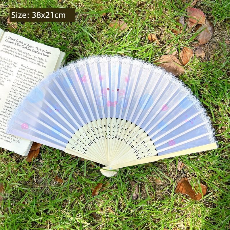 Summer Folding Fan, Traditional Chinese Style, New Chinese Style, Ancient Style Small Fan, Black, Simple and Durable, Children's Bamboo Fan, Portable