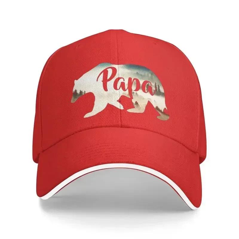 

Classic Papa Bear Forest Baseball Cap for Men Women Custom Adjustable Adult Wild Animal Dad Hat Hip Hop One Size