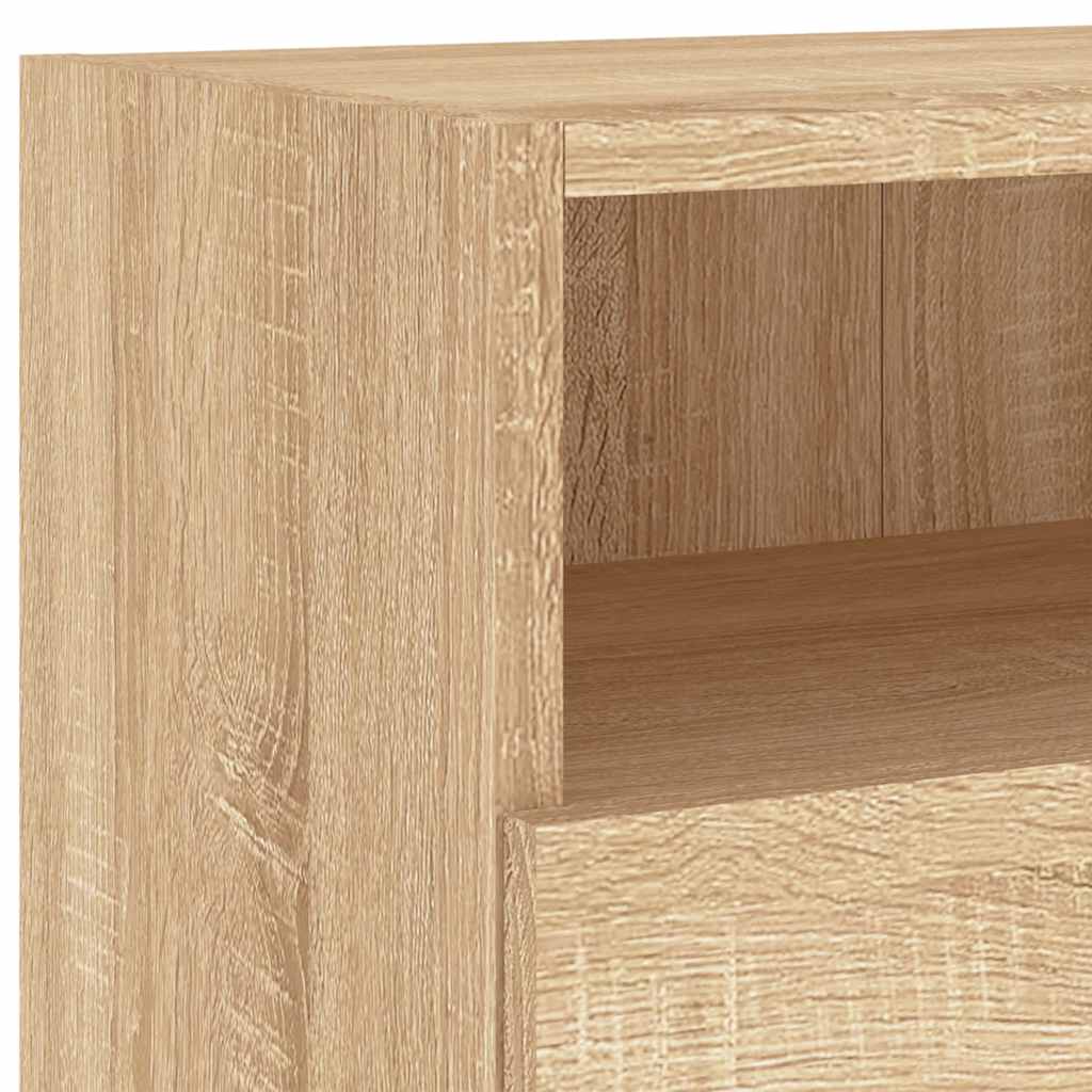 TV Wall Cabinets 2 pcs Sonoma Oak 100 x 30 x 30 cm Particleboard