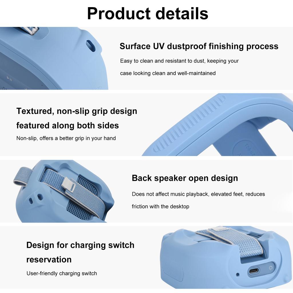 Silicone Anti-drop Protective Shell for Bose SoundLink Micro II Protective Sleeve Travel Carrying Case Not Included Speaker