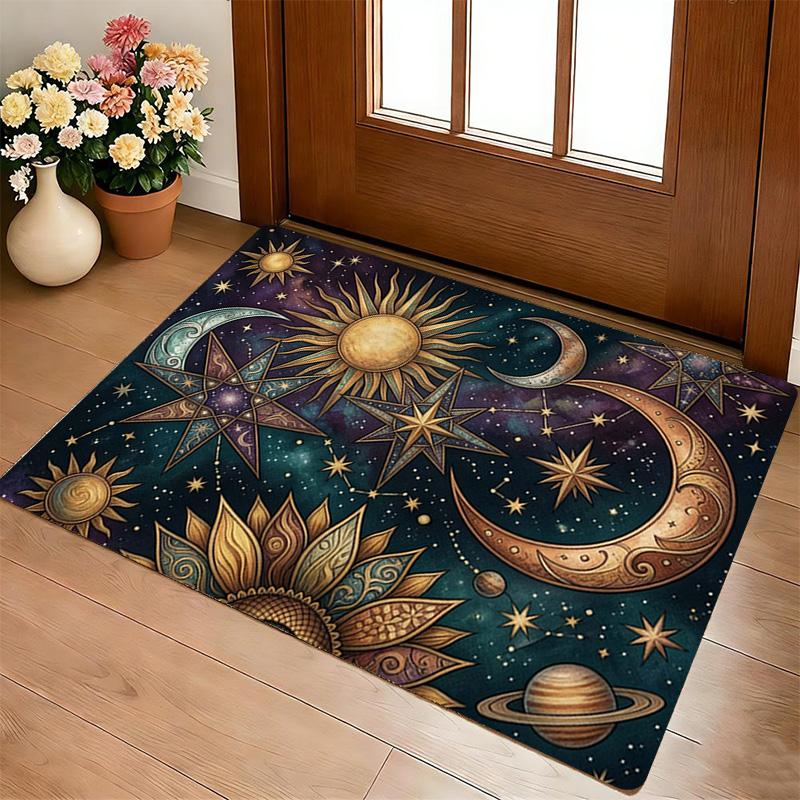 Celestial Art Living Room Nonslip Area Rug Soft Carpet For Bedroom Game Playroom Sofa Office Home Decor Doormat Christmas Gift C929181